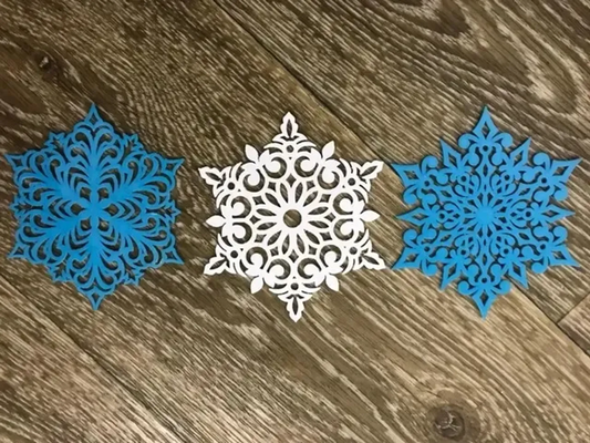 snowflakes ornaments by paiinx household decor 3d print model - Mito3D