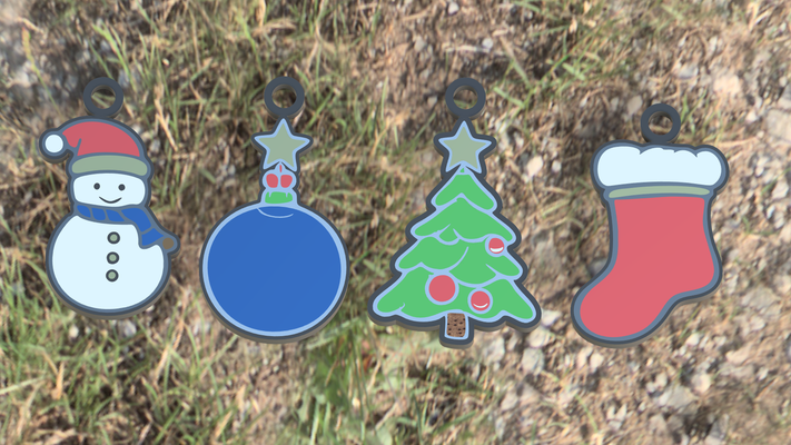 einstellen of 4 weihnachten dekor by pex 3d haushalt geschenk schneemann kiefer booten 3d print model - Mito3D