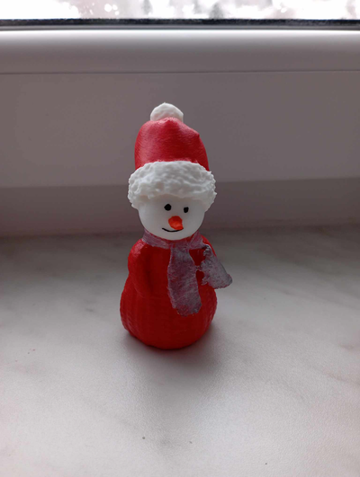 snowman by kousalldavid household decor christmas decoartions 3d print model - Mito3D
