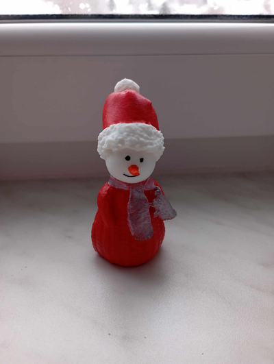 bonhomme neige by kousalldavid ménage décor noël décorations 3d print model - Mito3D