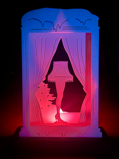 navidad historia pierna lámpara escena by sh diseños arte 2d decoración fiesta 3d print model - Mito3D