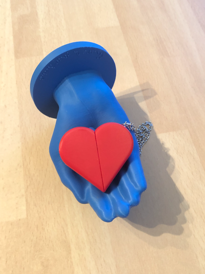 fagiolo cuore medaglione by kevr102 moda gioielleria 3d print model - Mito3D