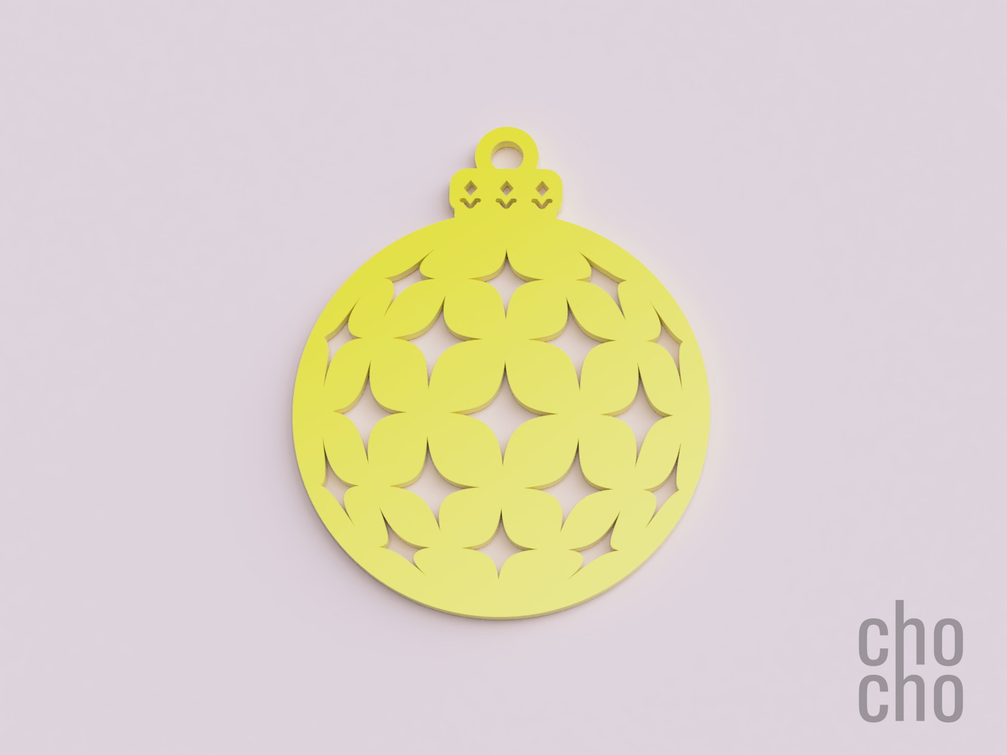 navidad ornamento decoración colección 03 by chocho casa llavero arete anillo collar 3D print model - Mito3D