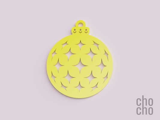 navidad ornamento decoración colección 03 by chocho casa llavero arete anillo collar 3d print model - Mito3D