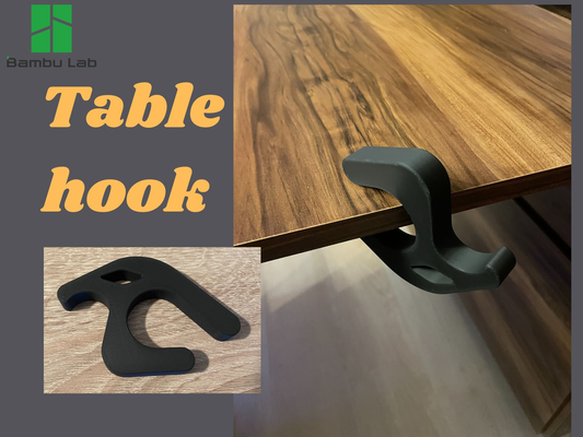 tabel holder table hooks by landvoigt tools hook organizer bambu helper office decor 3d print model - Mito3D