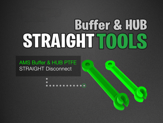 bambu ams buffer hub straight tools remixed by k2 kevin 3d printer accessories tool disconnect 3d print model - Mito3D