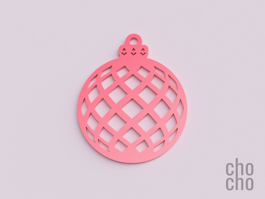 christmas ornament decor collection 08 by chocho household keychain ring earring keyring necklace 3d print model - Mito3D