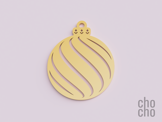 christmas ornament decor collection 09 by chocho household earring keyring keychain necklace ring 3d print model - Mito3D