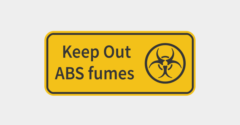 out - abs fumes sign by mrprint art signs & logos toxic unhealthy warning 3d print model - Mito3D