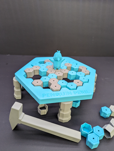 penquin peril by k2thestank toys & games board 3d print model - Mito3D