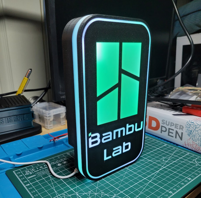 generibox - a customizable lightbox by revhazlett household decor light box led 3d print model - Mito3D