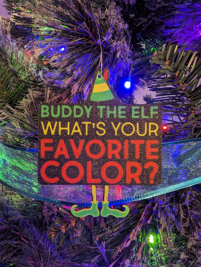 buddy elf favorite color ornament by dakjones82 household decor whats christmas decoration tree holiday x mas chistmas movie 3d print model - Mito3D