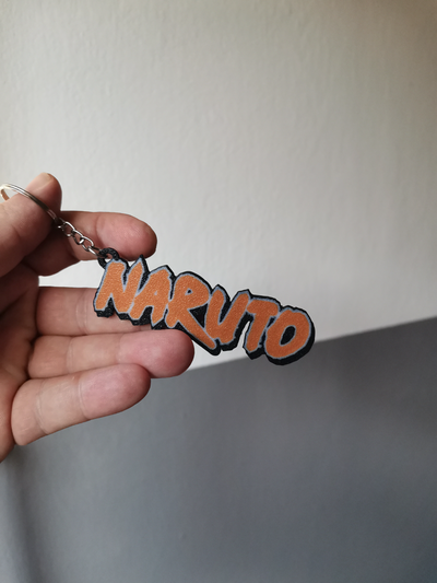 multicolorido naruto chaveiro by bt3d impressão arte sinais logotipos animado 3d print model - Mito3D