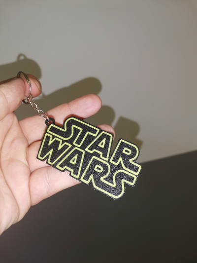 star wars multicolor keychain by bt3d printing art signs & logos 3d print model - Mito3D
