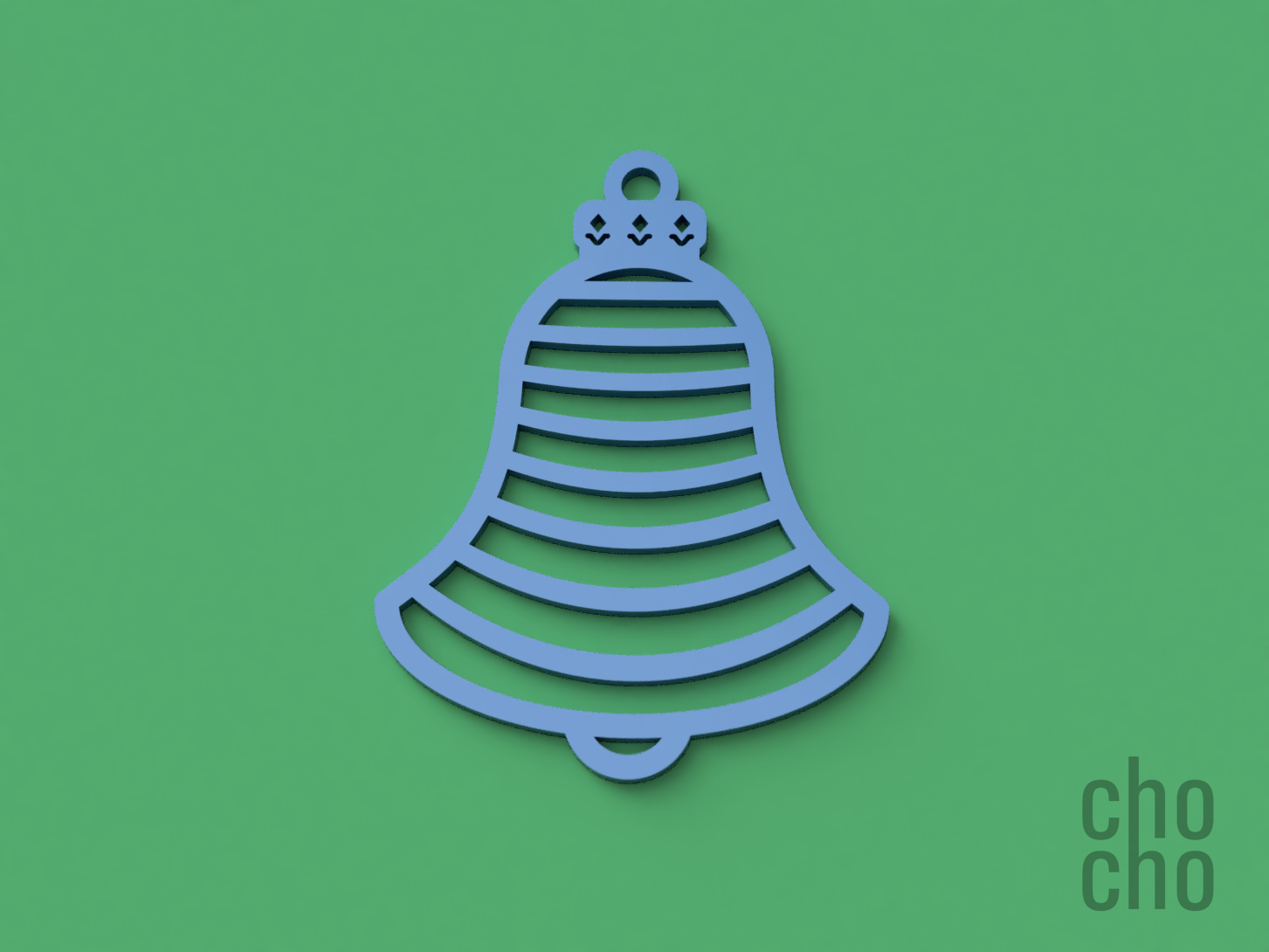 natale campana ornamento collezione 11 by figa domestico arredamento portachiavi orecchino collana squillare 3D print model - Mito3D