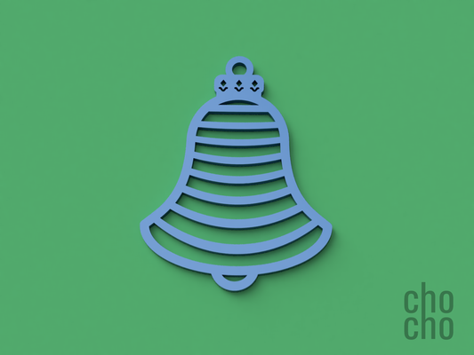 christmas bell ornament collection 11 by chocho household decor keychain earring necklace keyring ring 3d print model - Mito3D
