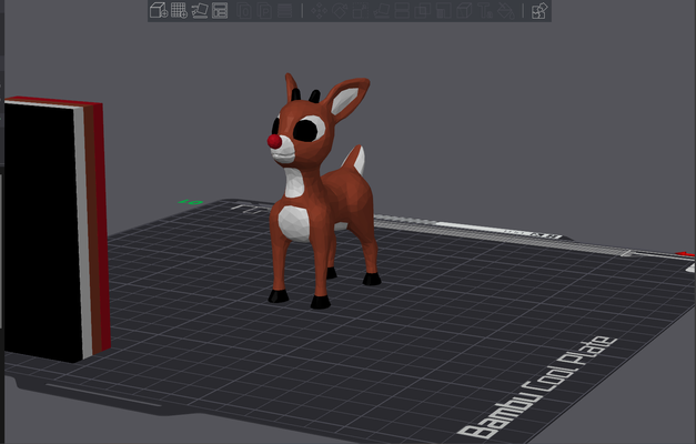 rudolph lowpoly remixed by reaptedwall166 toys & games characters christmas chrismas red nosed reindeer 3d print model - Mito3D