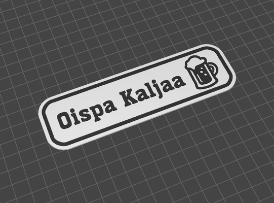 oispa cerveja by statusd112 arte sinais logotipos suomi finlandês diabo placa 3d print model - Mito3D