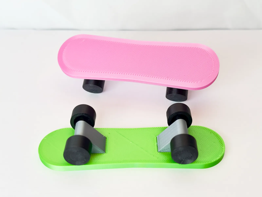 mini skateboard rounded remix remixed by marekzeman91 toys & games toy small cute fidget 3d print model - Mito3D