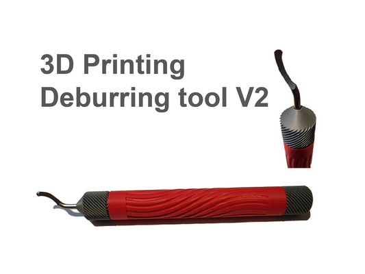 3d impresión desbarbado herramienta v2 by haz luz herramientas mano accesorio 3d print model - Mito3D
