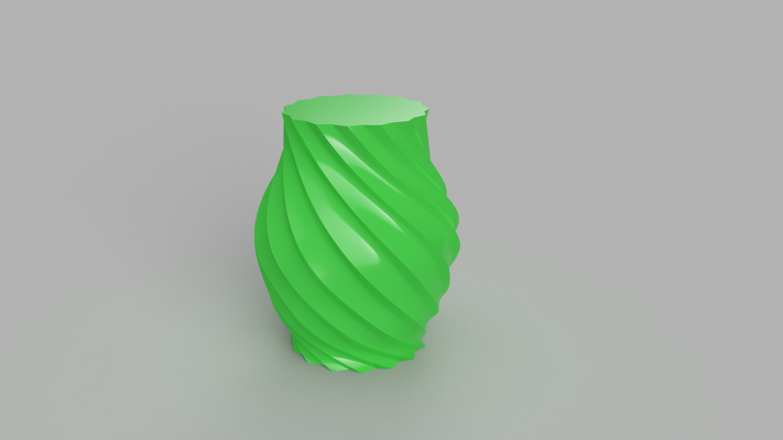 spiral vase by mattia01 haushalt dekor kunst zuhause haus 3d print model - Mito3D