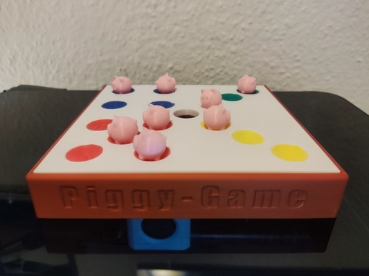 ferkelspiel piggy game neu gemischt by wurstfett spielzeuge spiele tafel schweinchen spiel niedlich würfel familie spiel familie 3d print model - Mito3D
