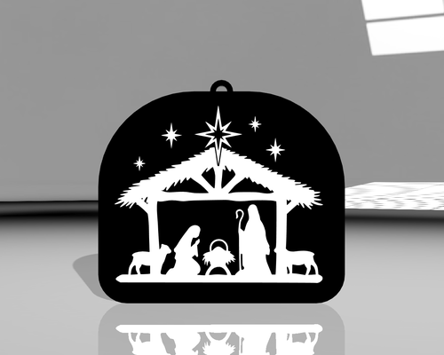 navidad árbol colgante pendiente v13 by magia estudio 3d casa festividades 2023 adviento calendario ángel colgantes 3d print model - Mito3D
