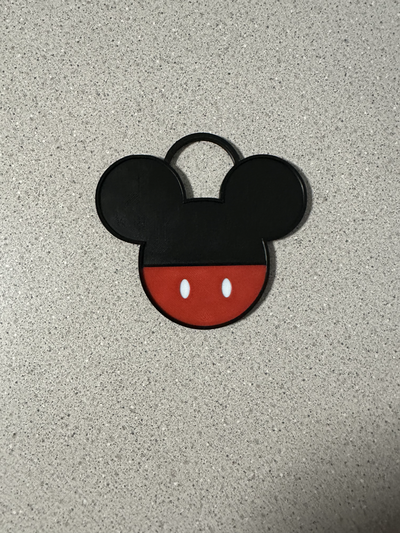 mickey ornament zipper pull by 3d imagineer household decor disney christmas decoration deccoration ears mouse multi color print printing colour 3d print model - Mito3D