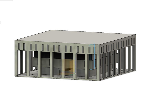 hagemeyer biblioteca central piemonte comunidade faculdade by holzer06004 miniaturas arquitetura cpcc 3d print model - Mito3D