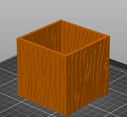 wood bark container by 3dnovicediy tools organizers 3d print model - Mito3D