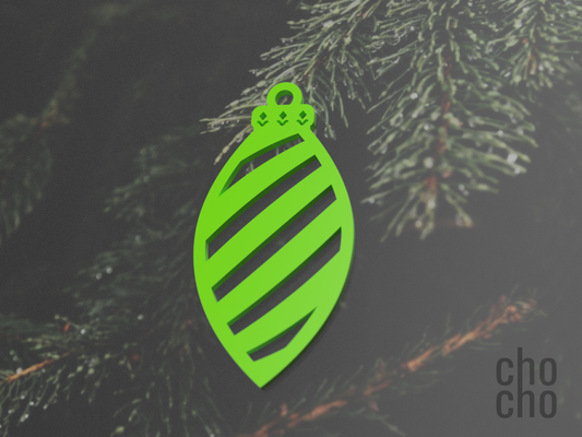 enfeite natal árvore elíptico 12 by bichano casa decoração chaveiro anel brinco colar 3d print model - Mito3D