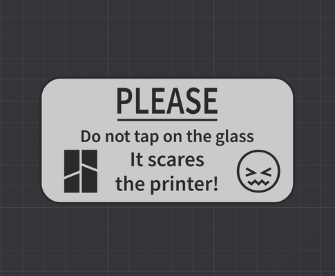 bambulab signe + titulaire soutien do robinet verre by laurienzudesign art panneaux logos accessoire mods 3d print model - Mito3D