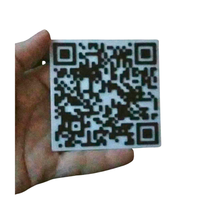 rick rollen qr no ams by abonnieren kunst 2d komisch einfach pop 80s scherz streich gag geschenk 3d print model - Mito3D