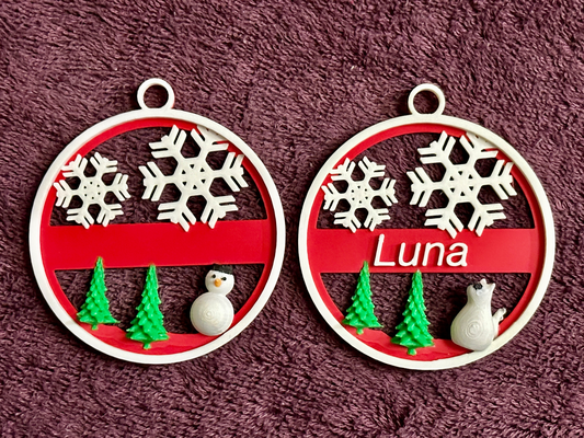 christmas gift tag custom names - remix remixed by trudder household festivities holiday decoration 3d print model - Mito3D