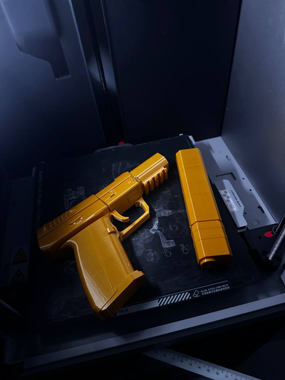 fn57 modello 1 replica pistola soppressore remixato by caos come formazione scolastica modelli militare presa repliche csgo tattico binario 3d print model - Mito3D