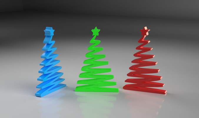 semplice albero natale by magia studio 3d domestico festività 2023 arredamento decorazione alberodinatale easyprint 3d print model - Mito3D