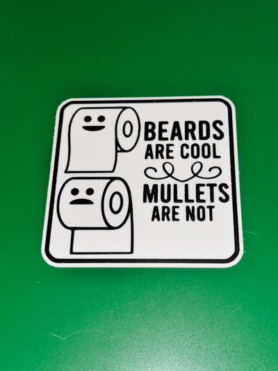 beards cool mullets bathroom toilet paper orientation sign by dylangale77 art signs & logos humor decor decorations 3d print model - Mito3D