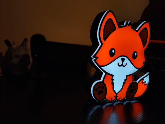 raposa luz caixa by nottooshabbycreations passatempo faça eletrônicos raposa conduziu usb animal 3d print model - Mito3D