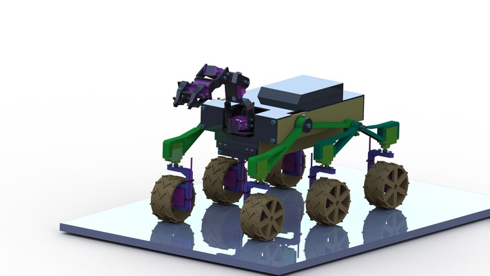 rc mars rover mk ii by mochr hobby diy robotik drohne roboter arm arduino panzer thingiverse fahrzeug marsmensch offroad buggy 3d print model - Mito3D