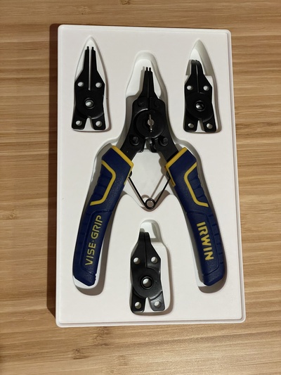 gridfinity irwin snap ring pliers holder by thamdub tools toolholder toolorganizer gridifnity 3d print model - Mito3D