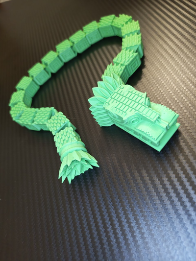 serpente quetzalcoatl flex by steganos888 brinquedos jogos méxico asteca 3d print model - Mito3D