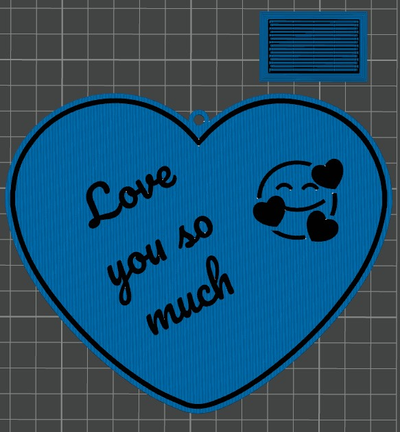 aşk so by sanat işaretler logolar smilie gülen kalp anahtar anahtarlık 3d print model - Mito3D