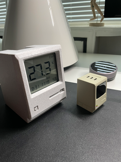 + 3 macintosh mijia termômetro by ismo passatempo faça eletrônicos macintoshclássico 3d print model - Mito3D