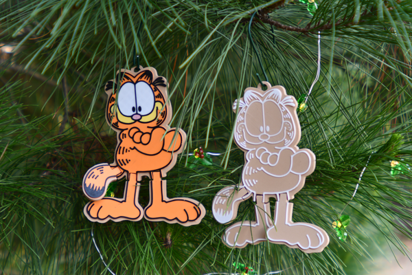 garfield flexi gingerbread ornament by vali toys & games characters xmax decoraations christmas holiday articulated 3d print model - Mito3D
