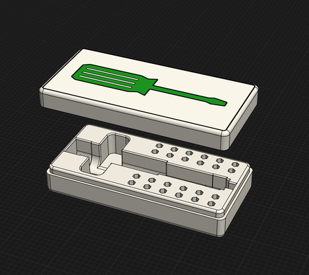 es15 by ismow hobby diy schraubendreher box 3d print model - Mito3D