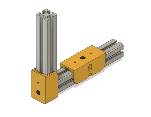 perforar guía rail 4040 aluminio extrusión by pixelwave herramientas artilugio perfil 3d print model - Mito3D