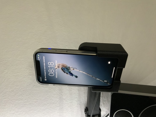 inalámbrico cargador monitor montar by pixelwave casa oficina muelle iphone monitormount baseus 3d print model - Mito3D