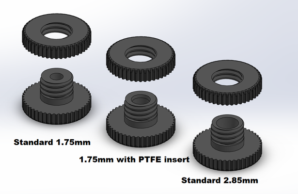 filament koppler dünn wände by proben 3d drucker zubehör box trockenbox adapter bestehen passend 3d print model - Mito3D