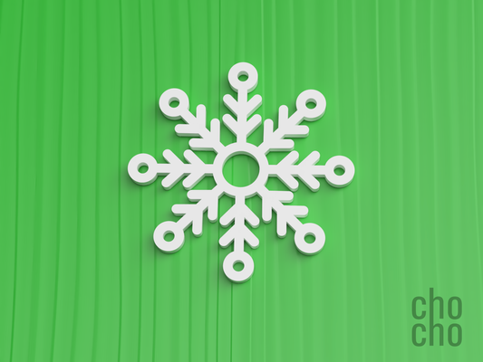 fiocchi neve natale ornamento collezione 08 by figa domestico arredamento orecchino squillare collana portachiavi 3d print model - Mito3D