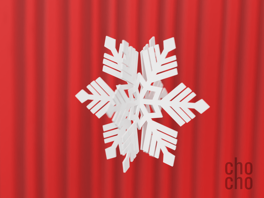 copo nieve colección 3d ornamento 02 by chocho casa decoración llavero navidad d anillo arete collar 3d print model - Mito3D